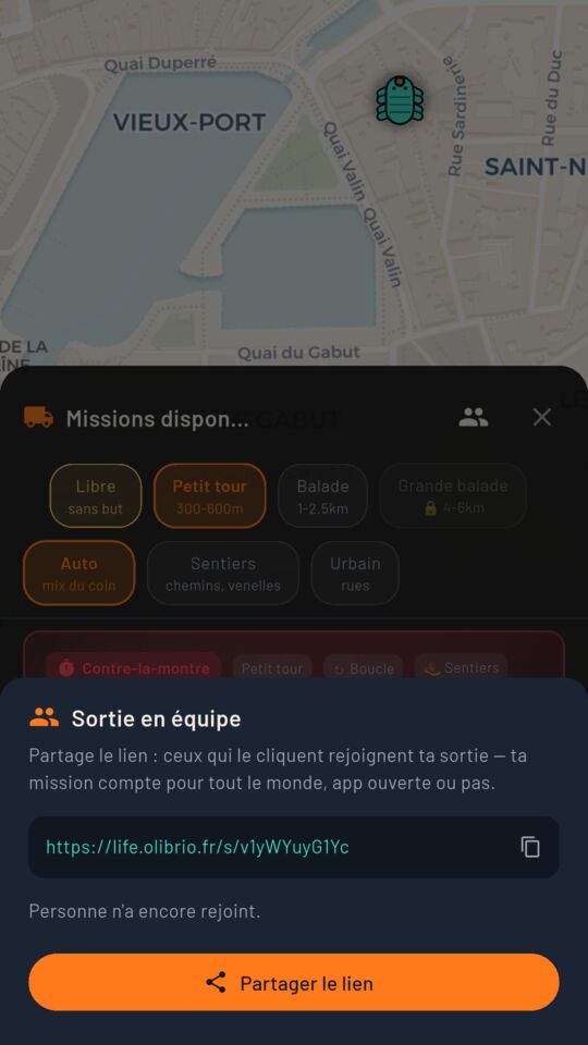 Sors en équipe